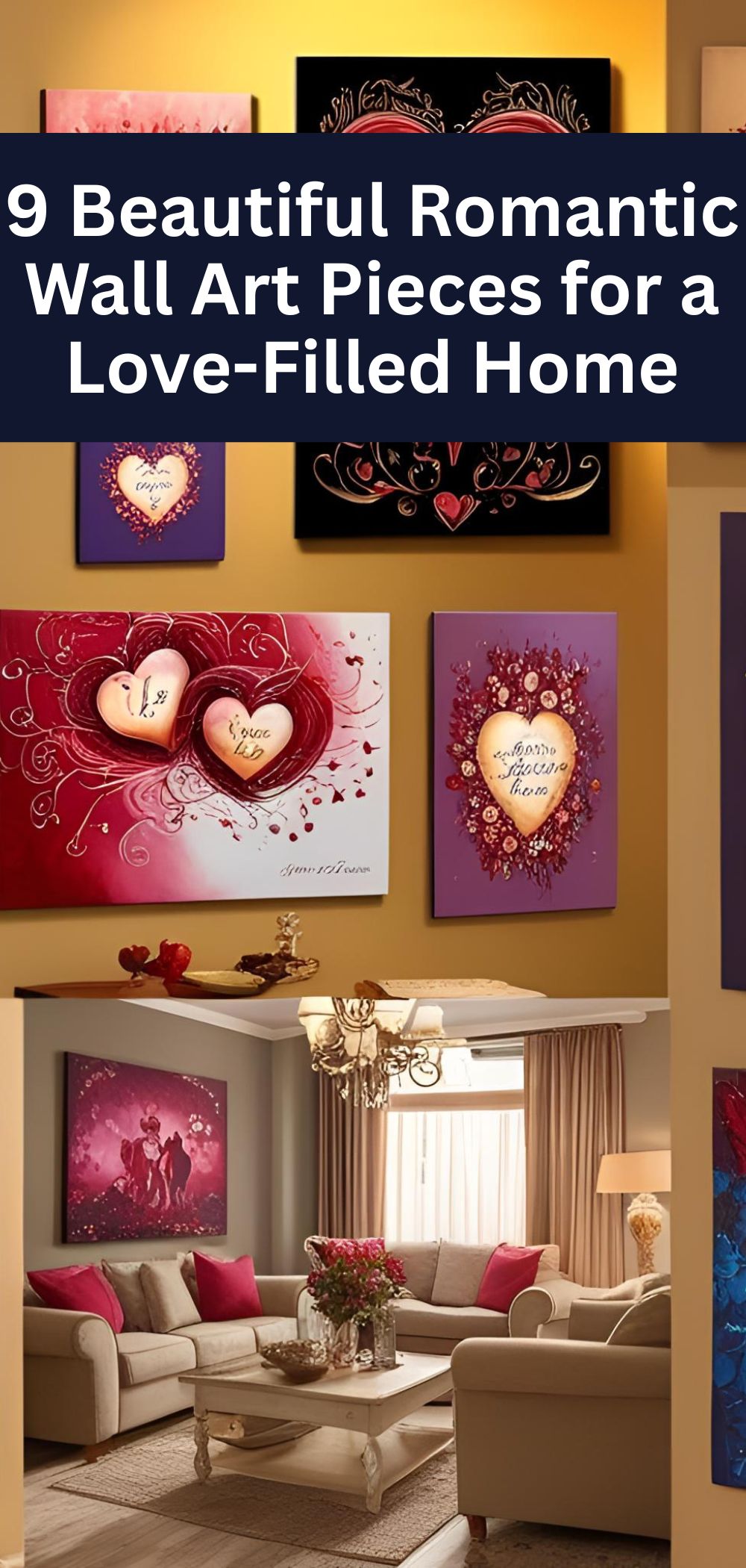 9 Beautiful Romantic Wall Art Pieces for a Love-Filled Home