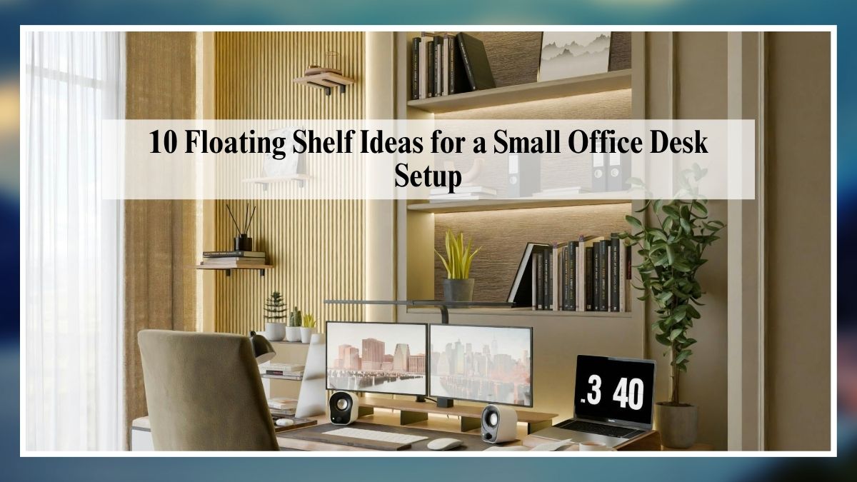 10 Floating Shelf Ideas for a Small Office Desk Setup