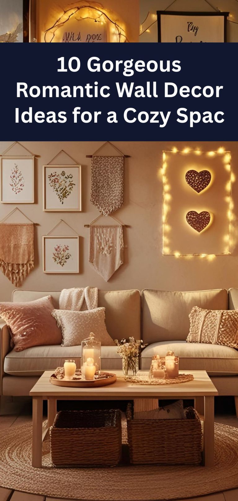 10 Gorgeous Romantic Wall Decor Ideas for a Cozy Space