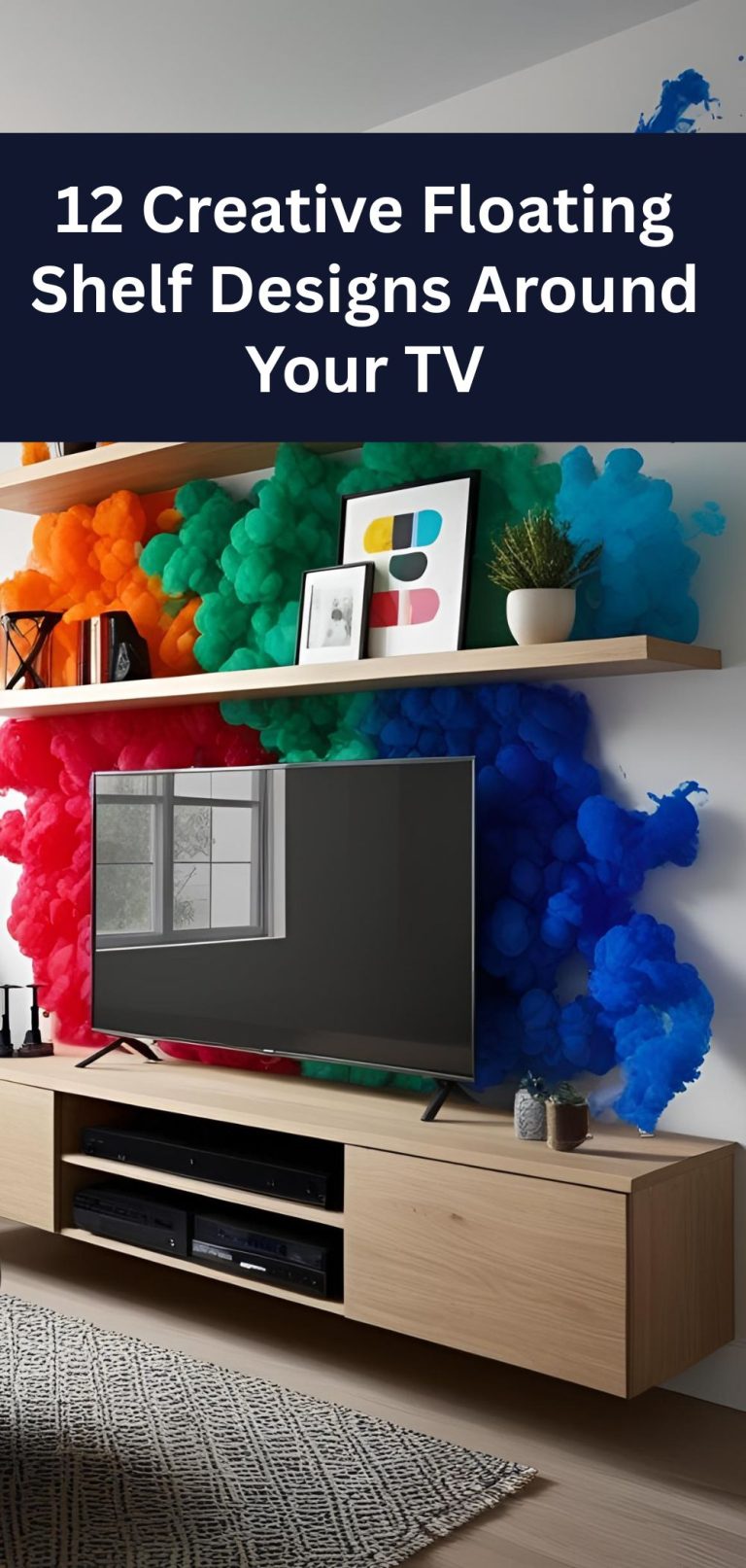 12 Creative Floating Shelf Designs Around Your TV