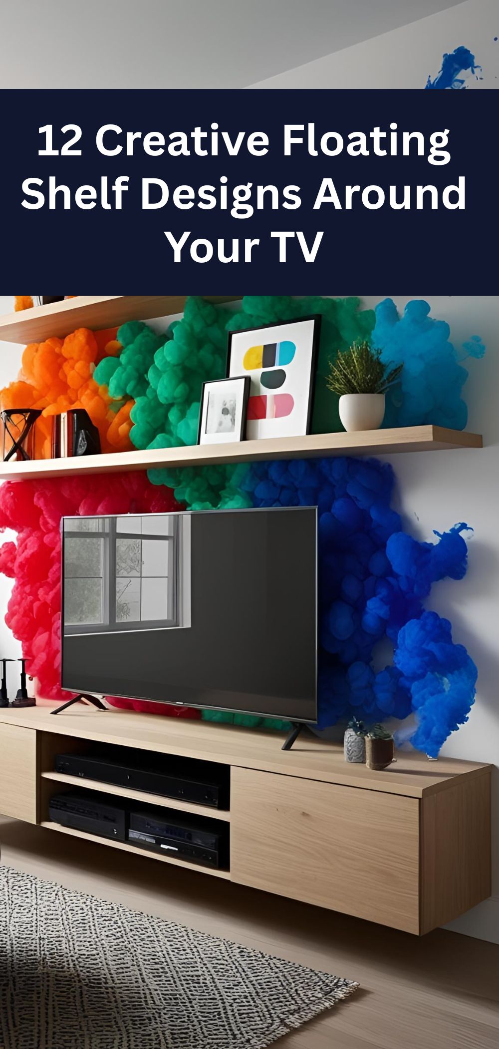 12 Creative Floating Shelf Designs Around Your TV