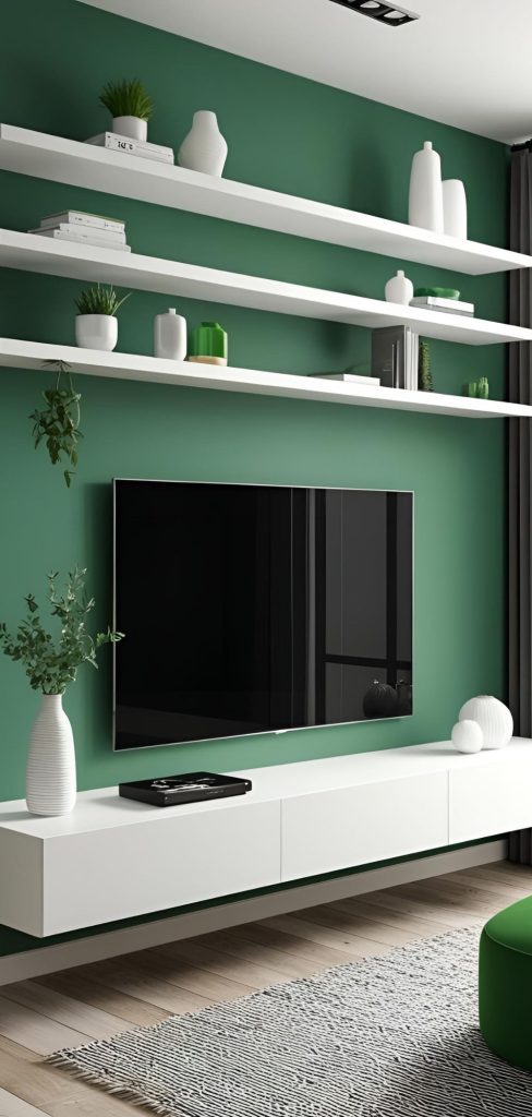 10 Floating Shelf Ideas for a Sleek & Modern TV Wall
