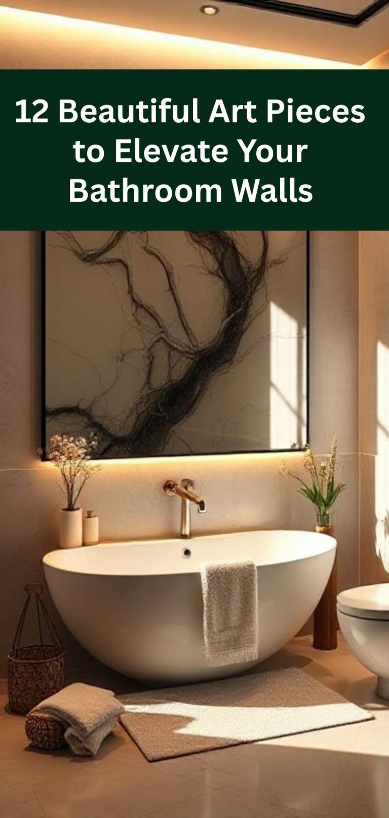 12 Beautiful Art Pieces to Elevate Your Bathroom Walls