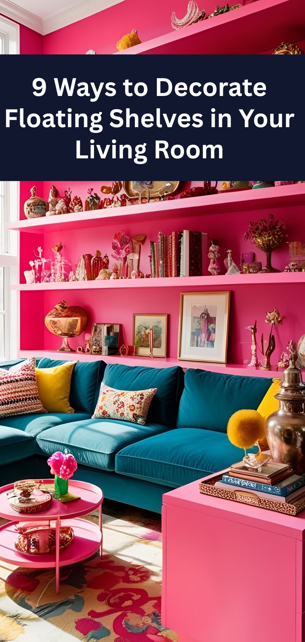 9 Ways to Decorate Floating Shelves in Your Living Room