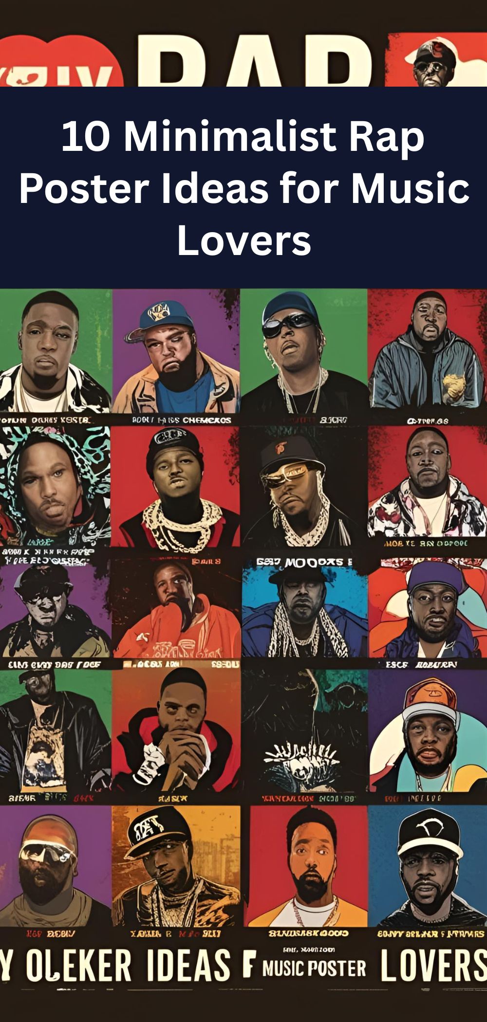 10 Minimalist Rap Poster Ideas for Music Lovers