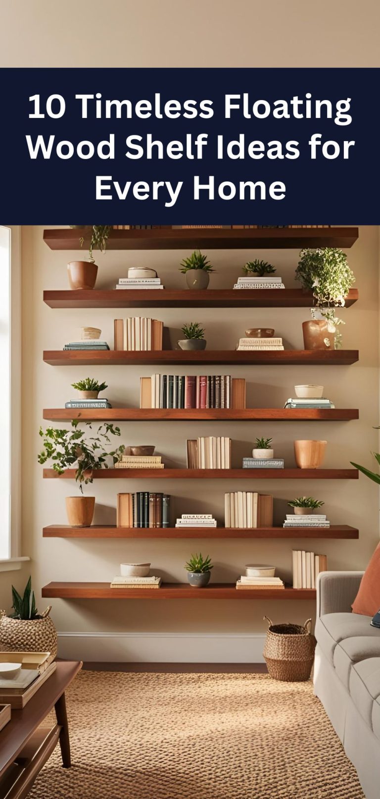 10 Timeless Floating Wood Shelf Ideas for Every Home