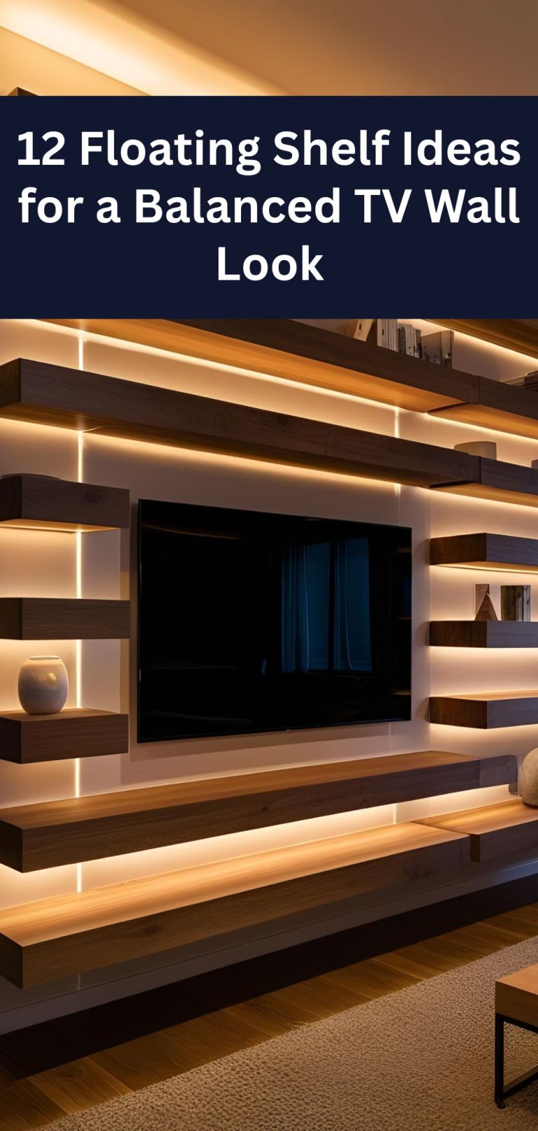 12 Floating Shelf Ideas for a Balanced TV Wall Look