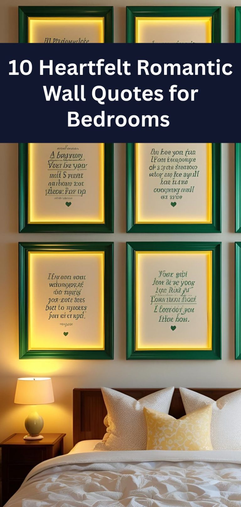 10 Heartfelt Romantic Wall Quotes for Bedrooms