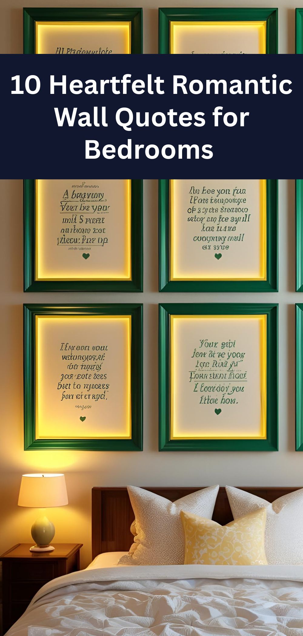 10 Heartfelt Romantic Wall Quotes for Bedrooms