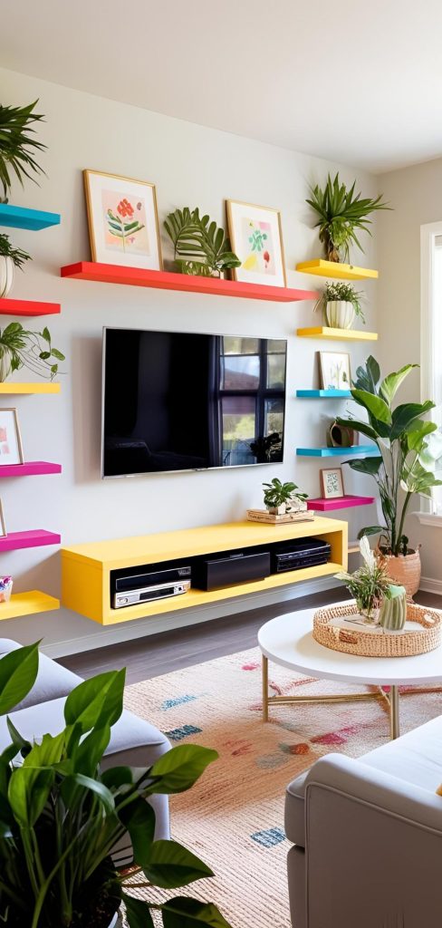 12 Floating Shelf Ideas to Frame Your TV Beautifully
