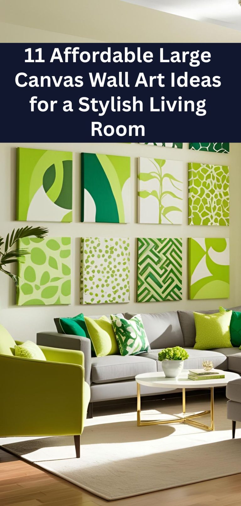 11 Affordable Large Canvas Wall Art Ideas for a Stylish Living Room
