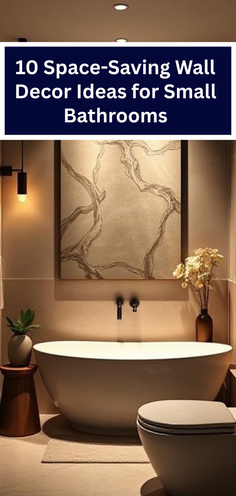 10 Space-Saving Wall Decor Ideas for Small Bathrooms