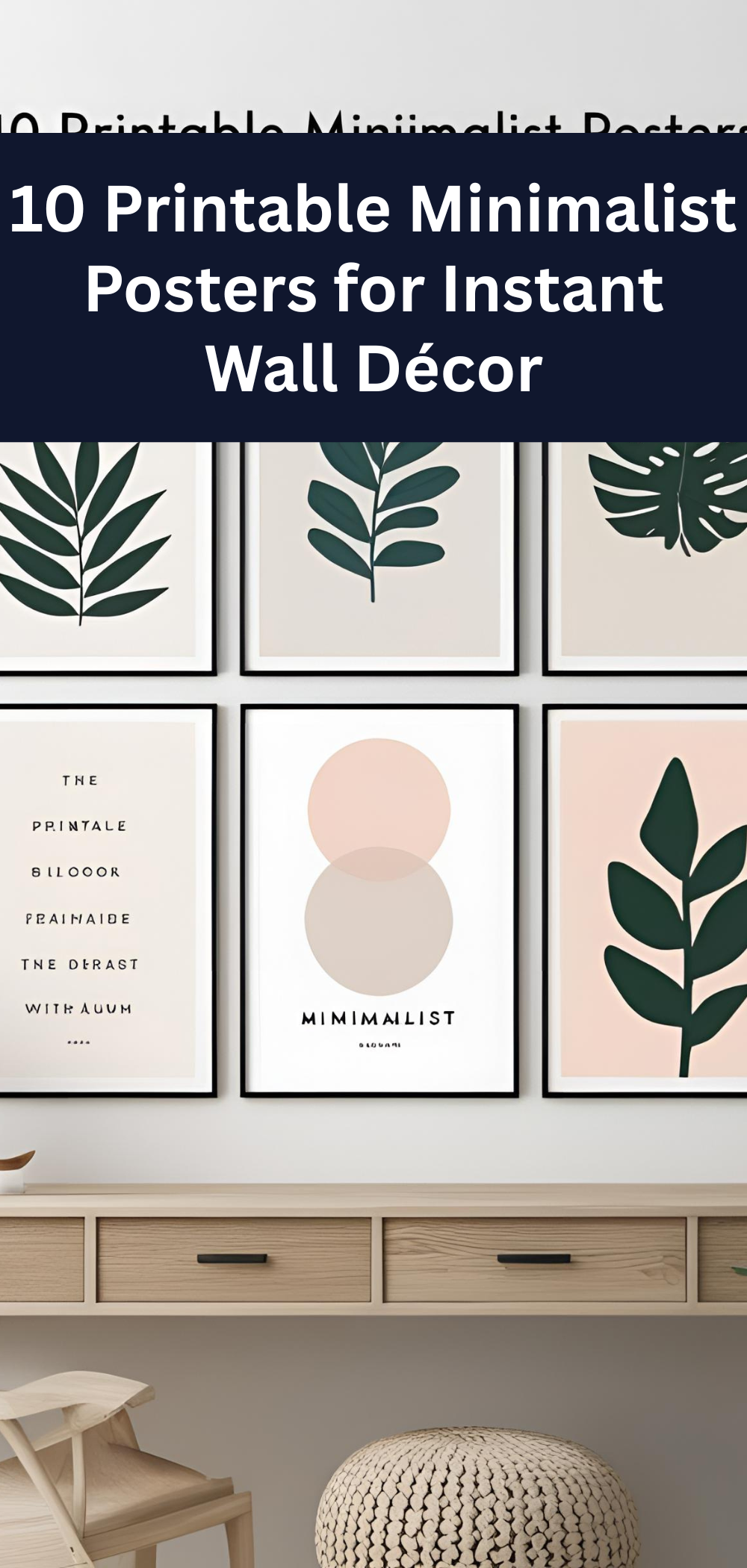 10 Printable Minimalist Posters for Instant Wall Décor