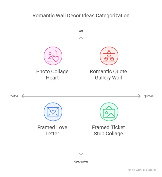 10 Romantic Wall Decor Ideas Using Photos, Quotes & Keepsakes