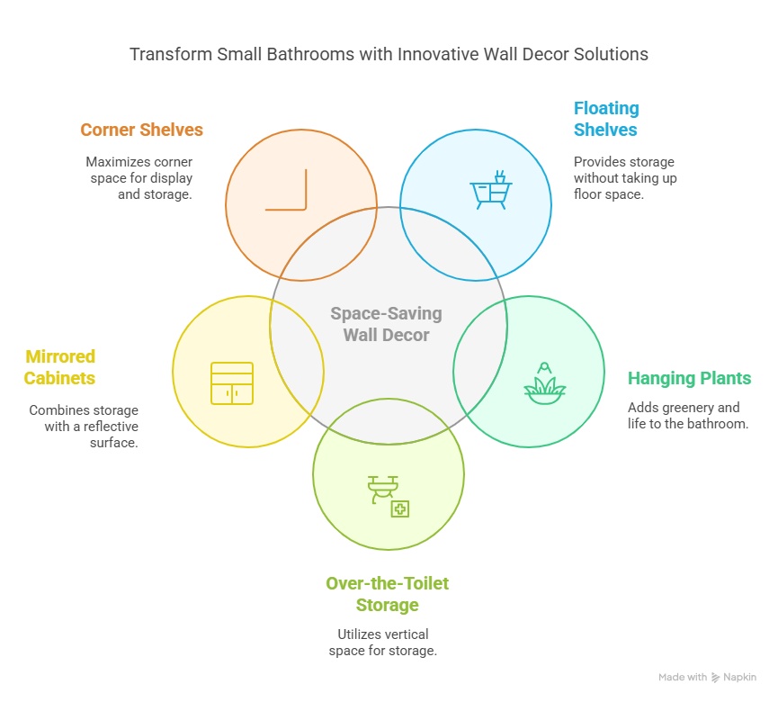 10 Space-Saving Wall Decor Ideas for Small Bathrooms
