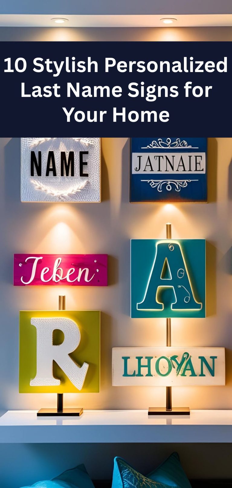 10 Stylish Personalized Last Name Signs for Your Home