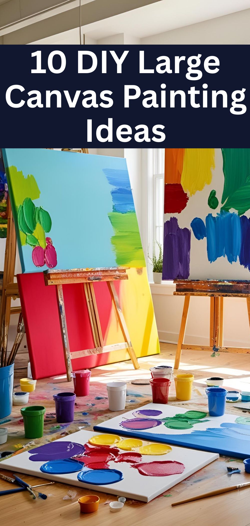 10 DIY Large Canvas Painting Ideas