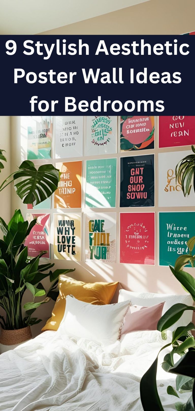 9 Stylish Aesthetic Poster Wall Ideas for Bedrooms