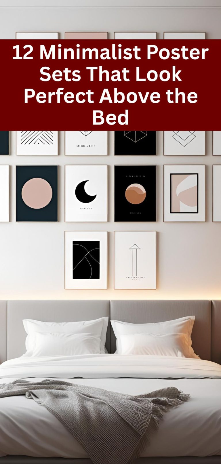 12 Minimalist Poster Sets That Look Perfect Above the Bed
