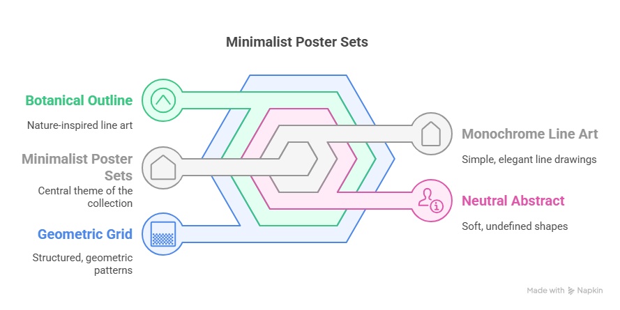 12 Minimalist Poster Sets That Look Perfect Above the Bed