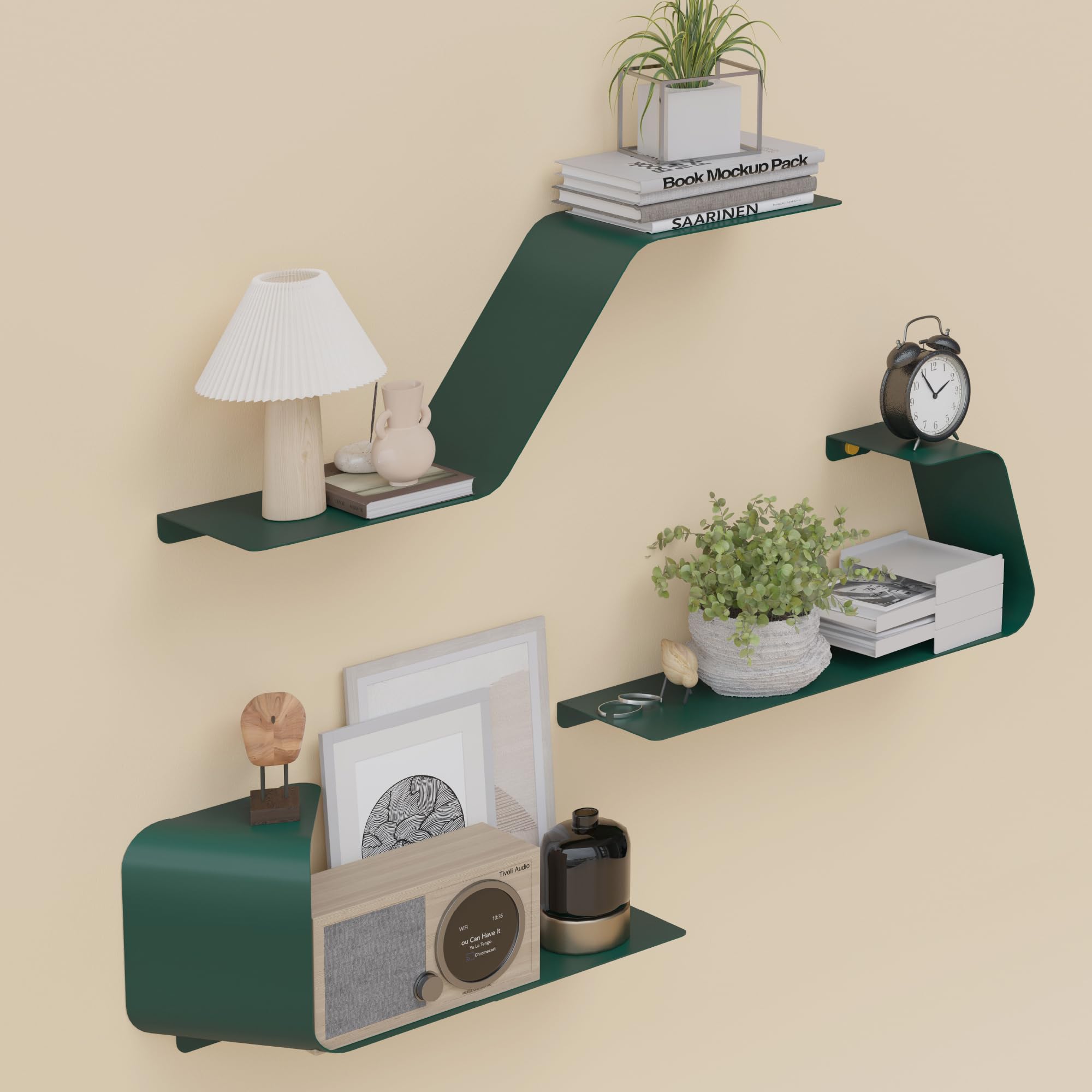 10 Creative Floating Book Shelf Ideas for Living Rooms