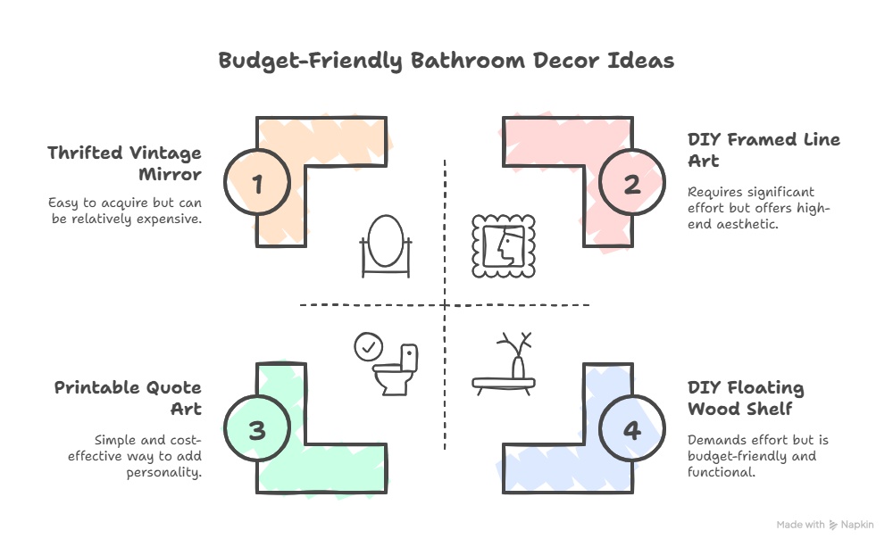 8 Budget-Friendly Bathroom Wall Decor Ideas That Look High-End