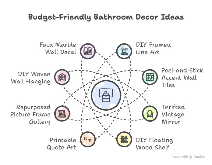8 Budget-Friendly Bathroom Wall Decor Ideas That Look High-End