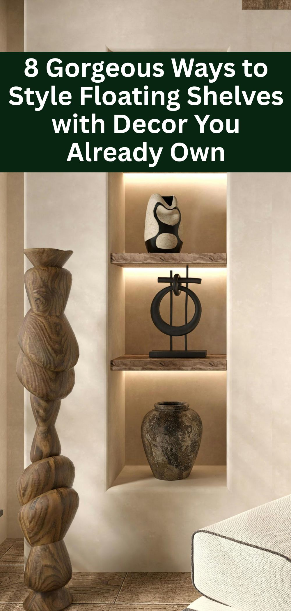 8 Gorgeous Ways to Style Floating Shelves with Decor You Already Own
