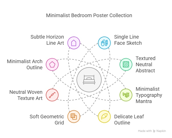8 Neutral Minimalist Bedroom Posters You’ll Want Right Now