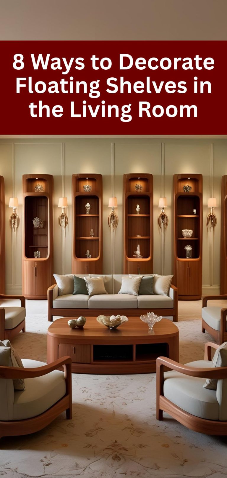 8 Ways to Decorate Floating Shelves in the Living Room