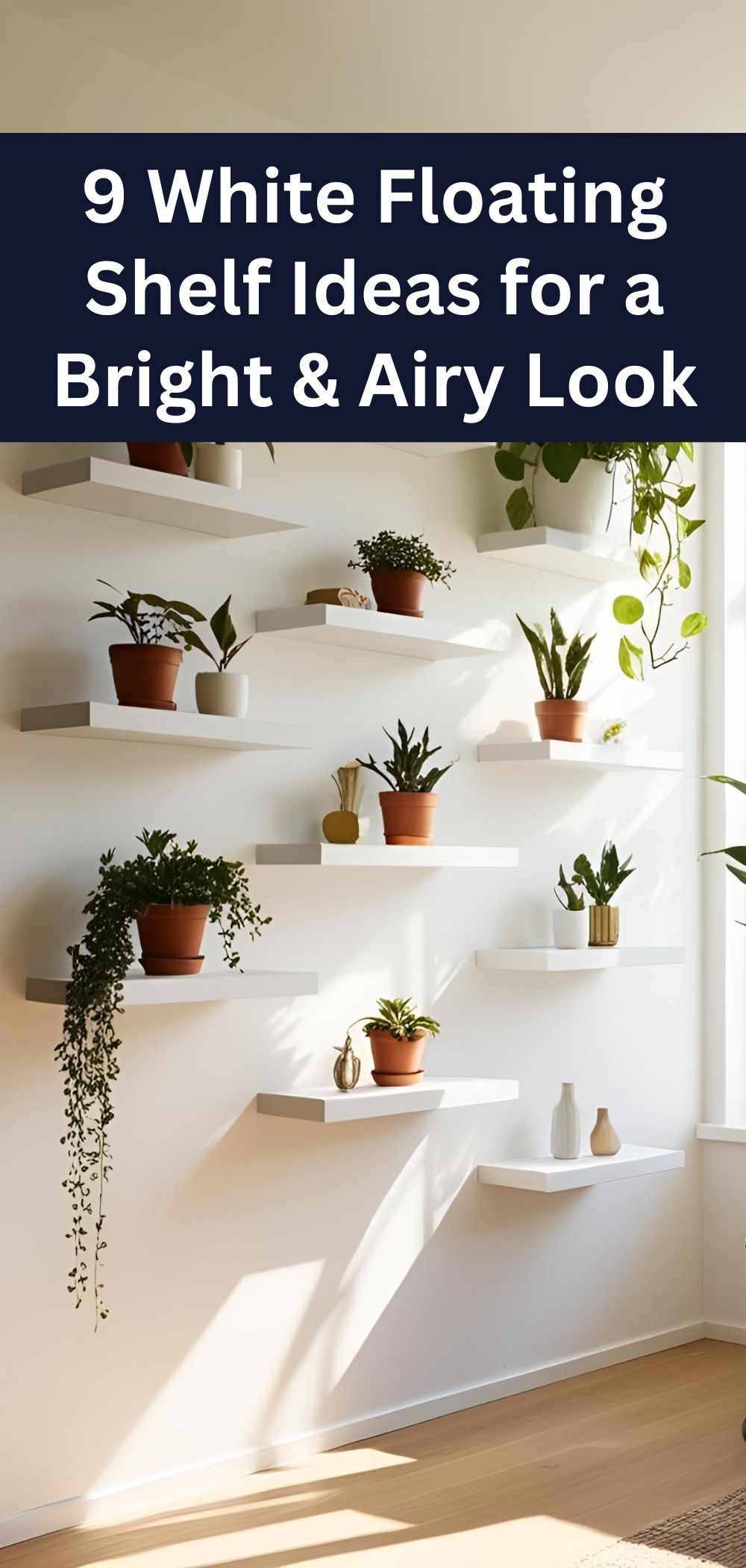 9 White Floating Shelf Ideas for a Bright & Airy Look