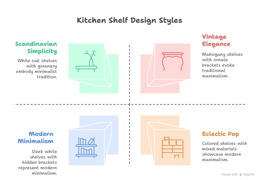 10 Floating Shelf Ideas for a Functional Kitchen