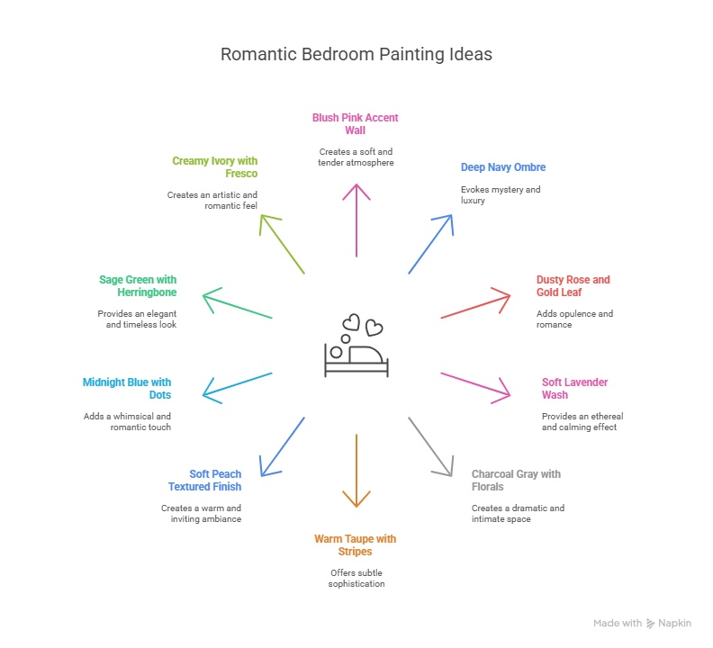 10 Romantic Wall Painting Ideas for a Dreamy Bedroom
