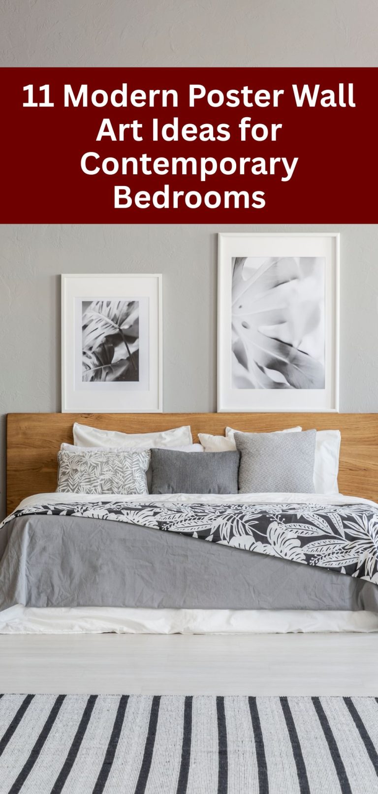 11 Modern Poster Wall Art Ideas for Contemporary Bedrooms