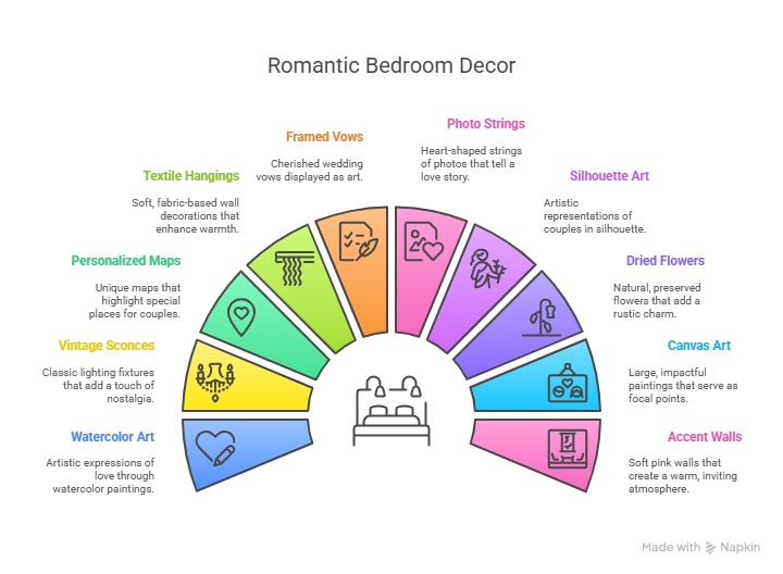 11 Romantic Wall Decor Ideas for Couples’ Bedrooms