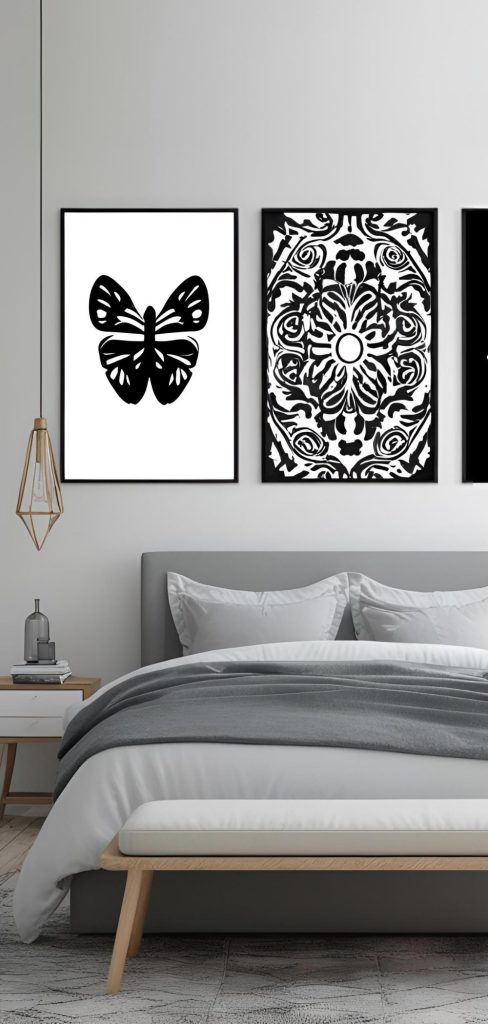 9 Black & White Minimalist Posters Perfect for Any Bedroom Style