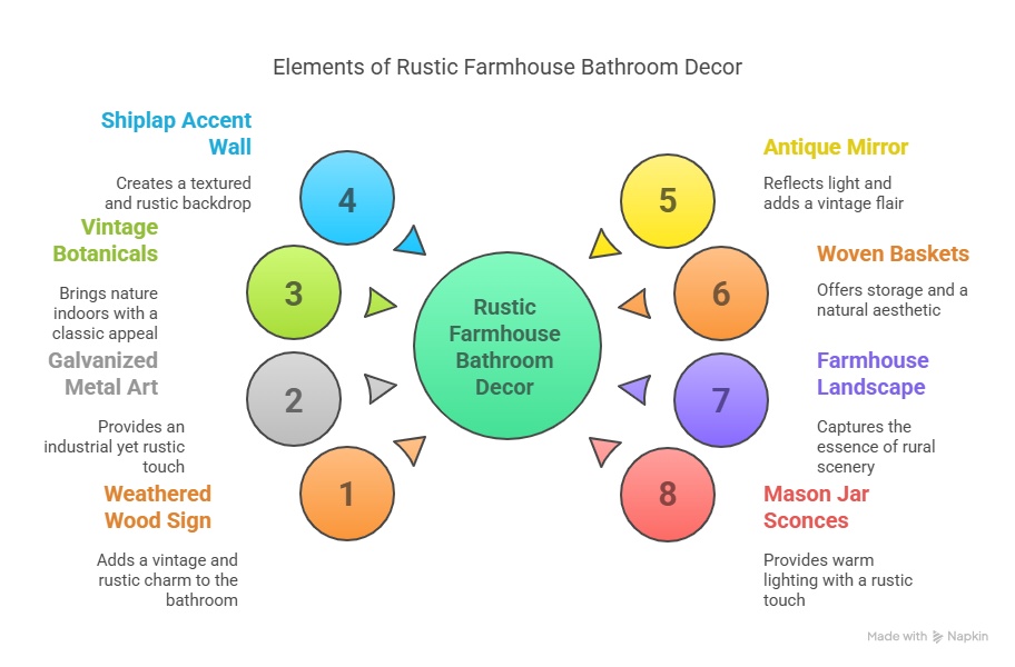 8 Farmhouse Bathroom Wall Decor Ideas for That Rustic Touch