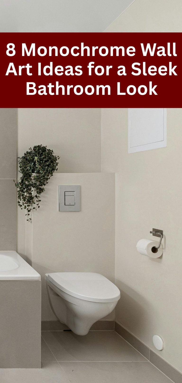 8 Monochrome Wall Art Ideas for a Sleek Bathroom Look