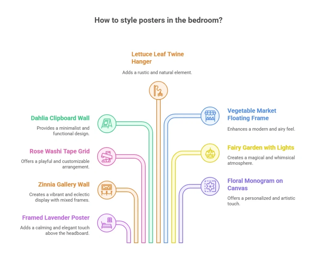 8 Simple Ways to Style Posters in Your Bedroom