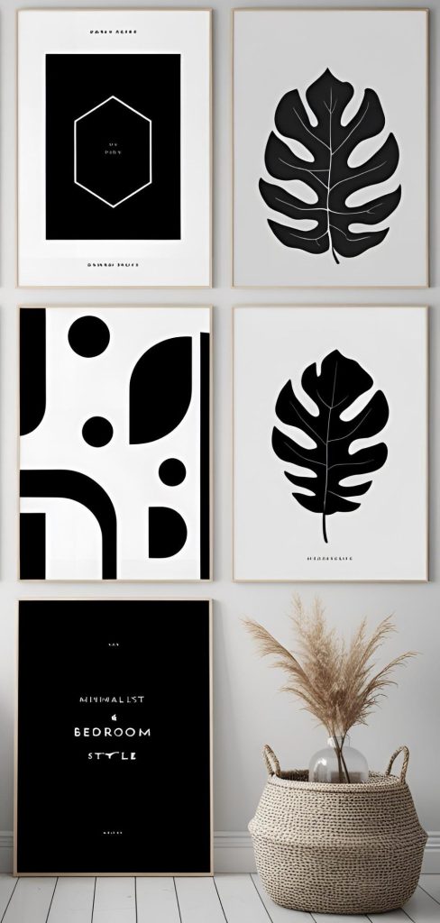 9 Black & White Minimalist Posters Perfect for Any Bedroom Style
