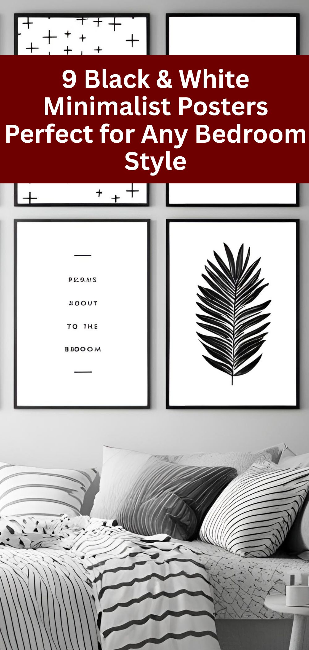 9 Black & White Minimalist Posters Perfect for Any Bedroom Style