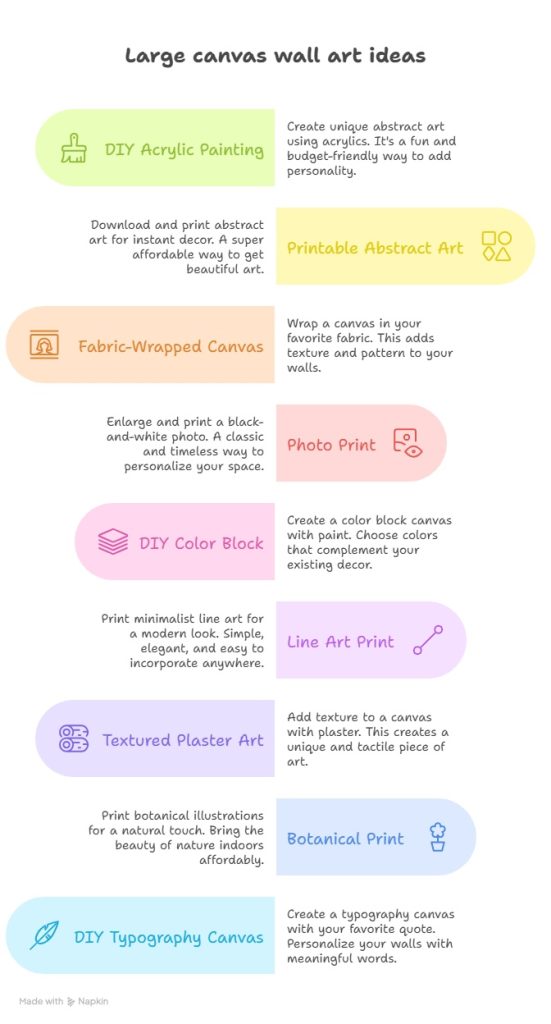9 Budget-Friendly Large Canvas Wall Art Ideas That Look Expensive