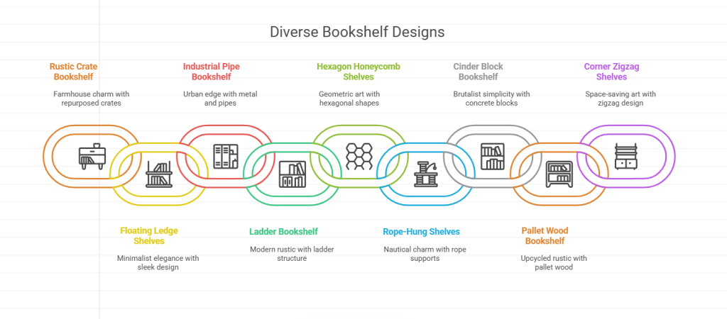 9 DIY Stylish Bookshelf Projects You Can Build