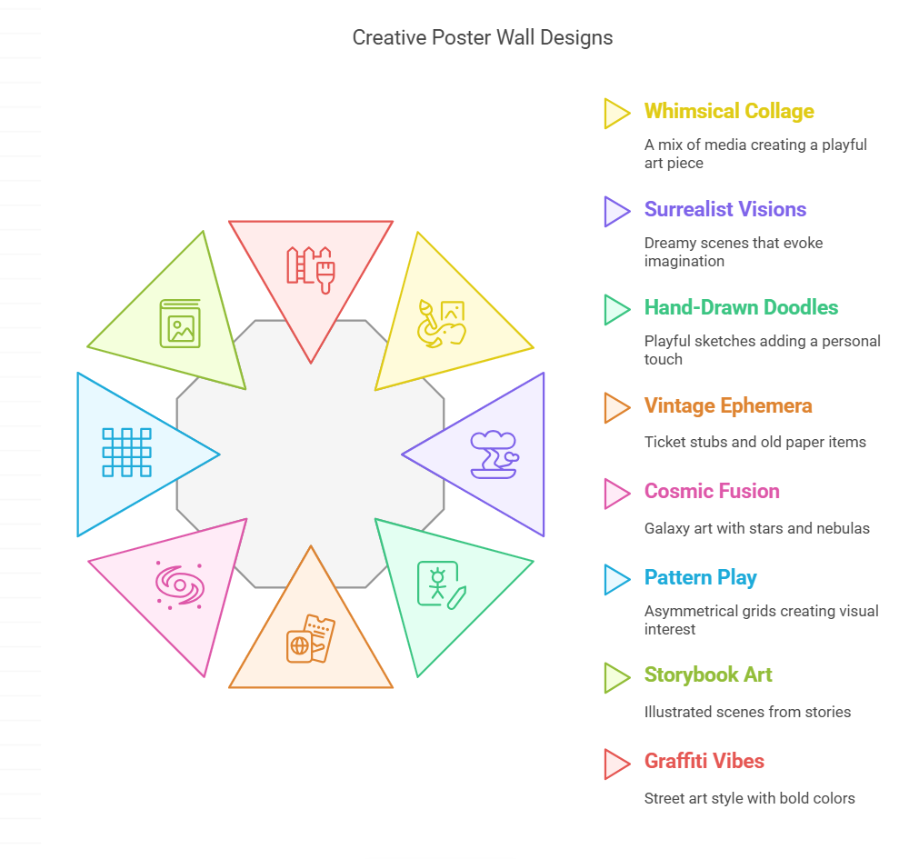 8 Creative Poster Wall Designs to Elevate Your Bedroom