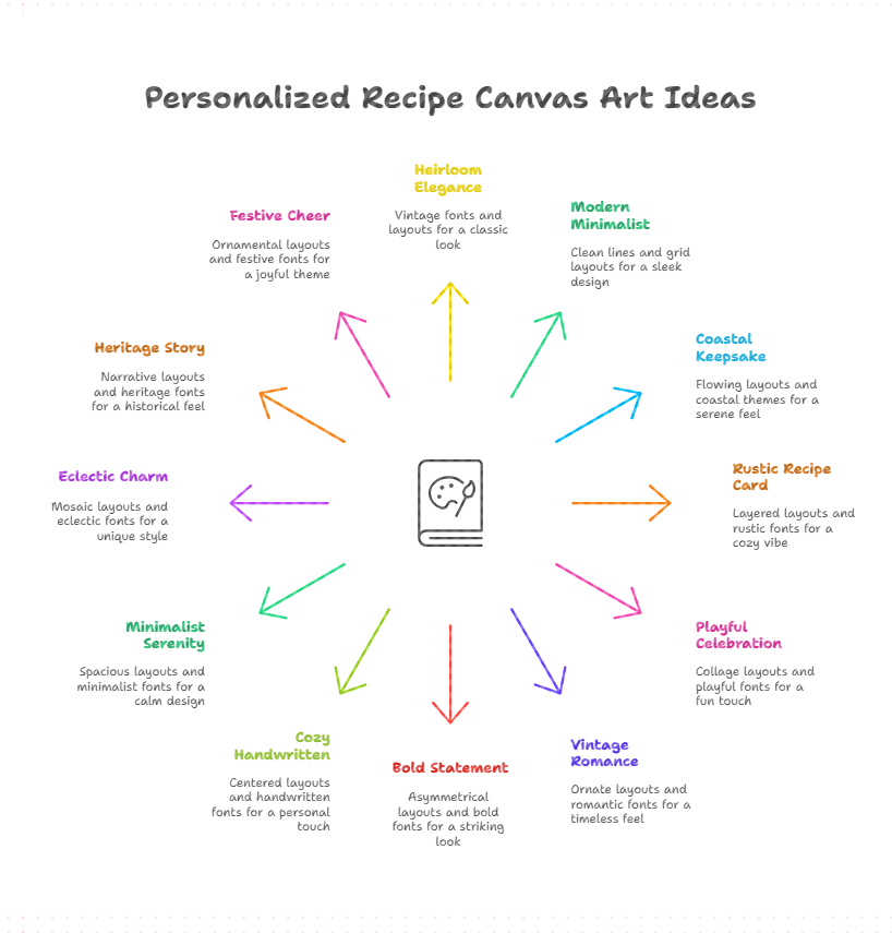 12 Personalized Recipe Canvas Wall Art Ideas (Perfect for Gifts!)