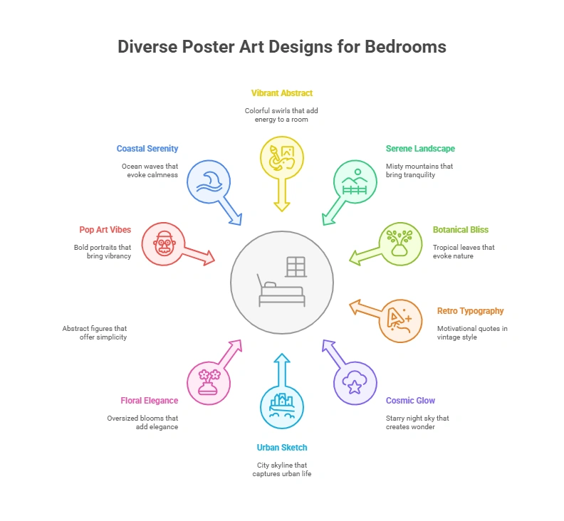 10 Eye-Catching Poster Art Designs for Bedrooms You’ll Love