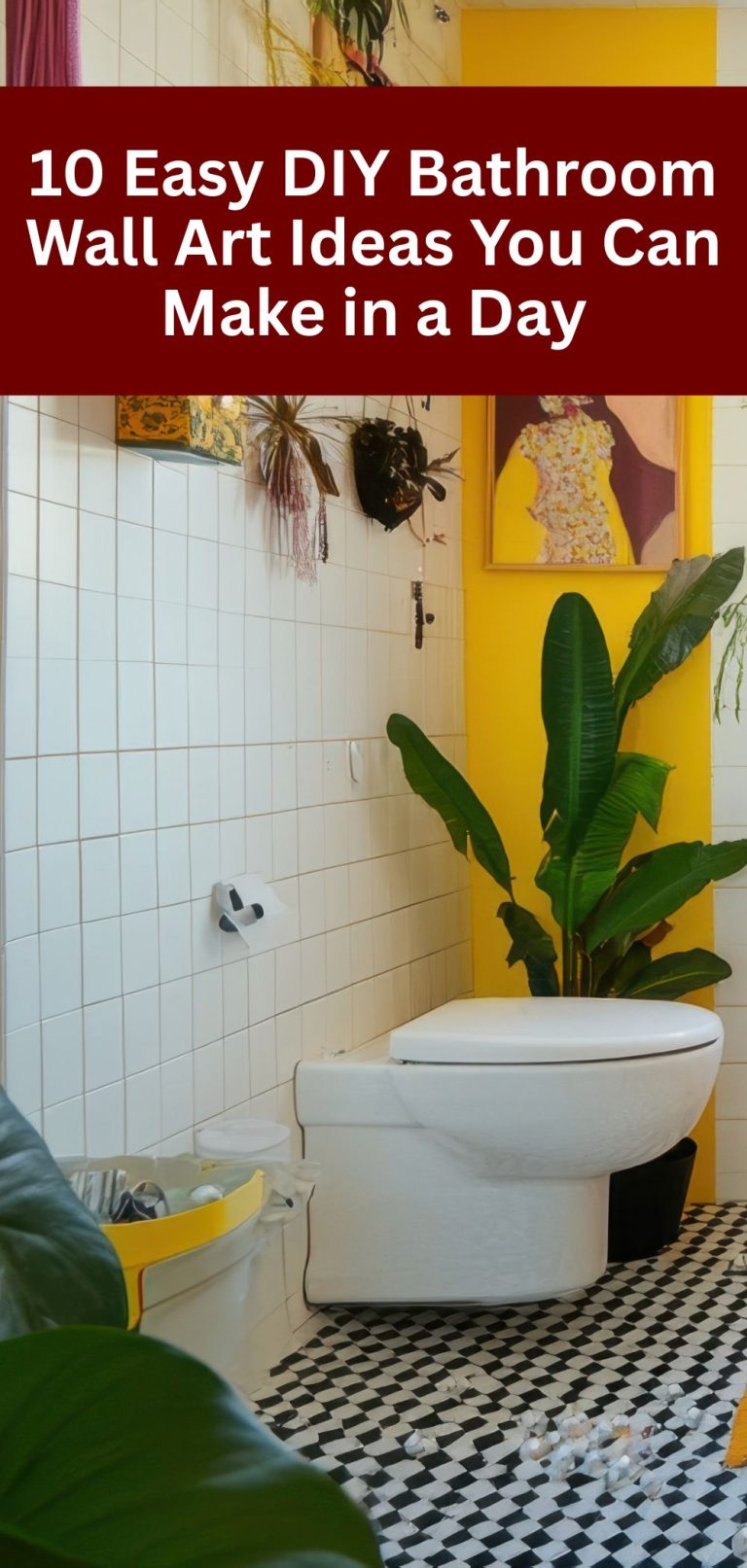 10 Easy DIY Bathroom Wall Art Ideas You Can Make in a Day