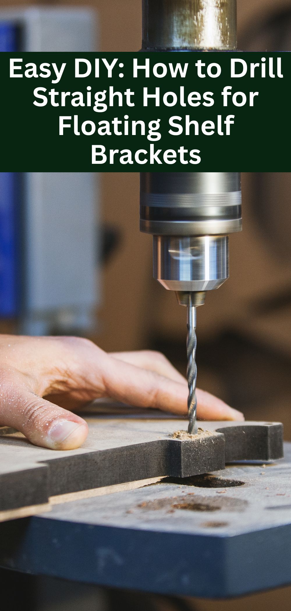 How to Drill Straight Holes for Floating Shelf Brackets