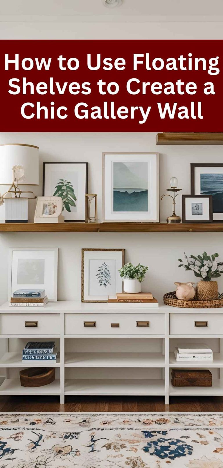 How to Use Floating Shelves to Create a Chic Gallery Wall