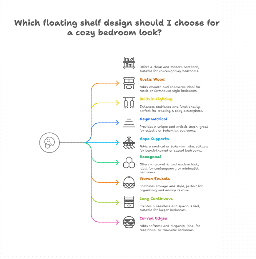 9 Floating Shelf Designs for a Cozy Bedroom Look